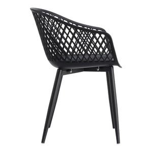 Piazza Outdoor Chair Black - Set of 2