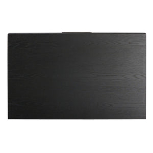 Rosenell Closed Nightstand - Black Oak Veneer