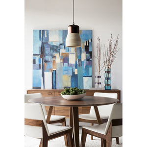 Moe's Godenza Round Dining Table in Walnut