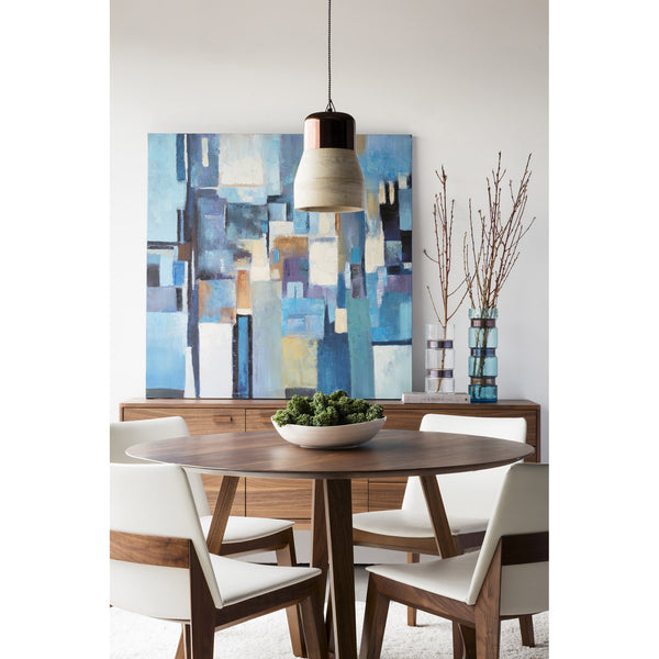 Moe's Godenza Round Dining Table in Walnut