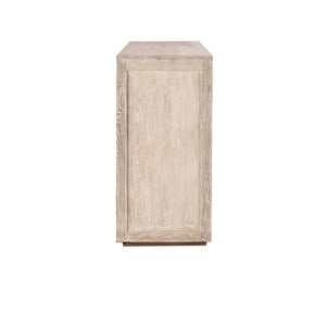 Bradley Solid Wood 4Dr Cabinet in Coastal White
