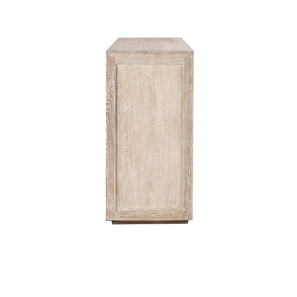 Bradley Solid Wood 4Dr Cabinet in Coastal White