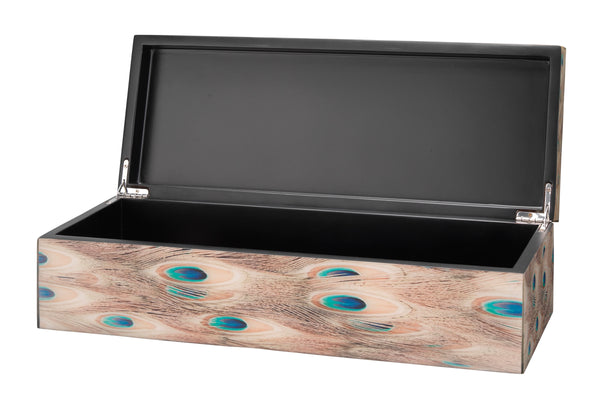 Plume Peacock Decorative Box