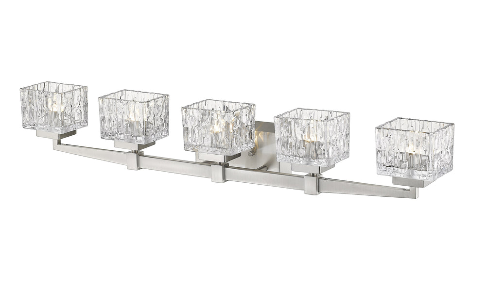Rubicon 5 Light Vanity in Brushed Nickel Finish
