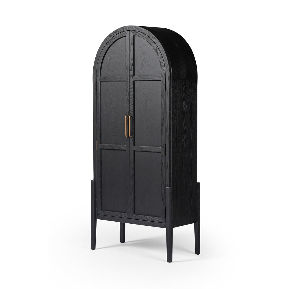 Tolle Panel Door Cabinet In Drifted Mat Blk
