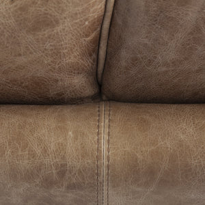 Cobain I 84" Brown Leather Two Seater Sofa