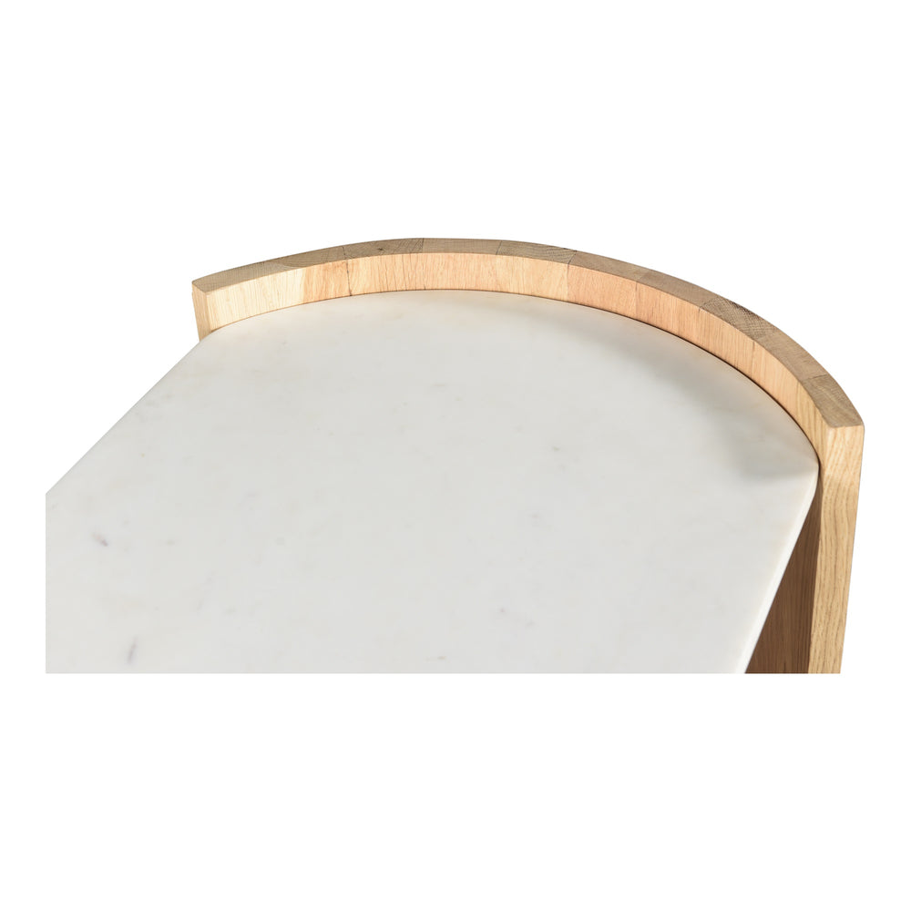 Moe's Dala Marble & Oak Console Table