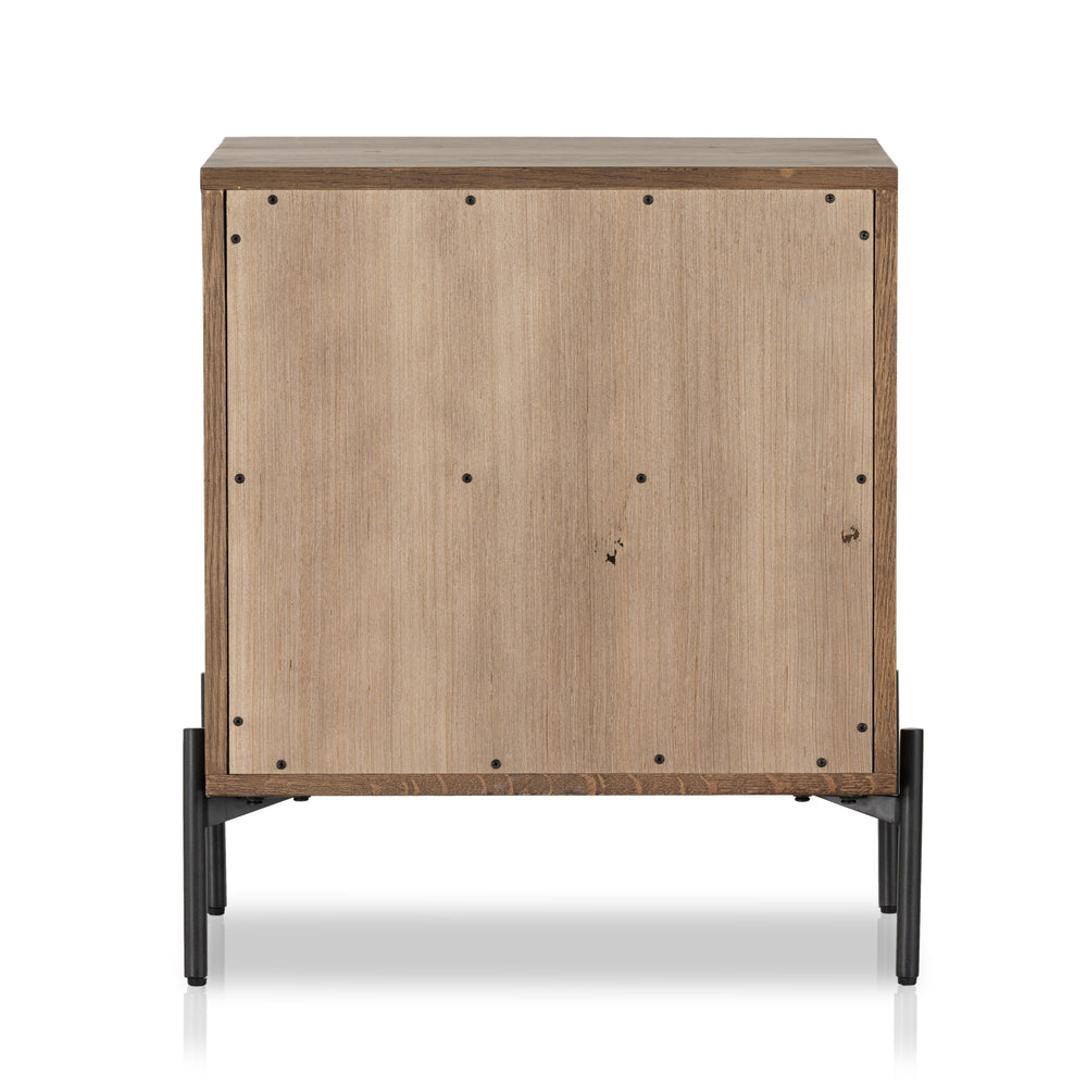Eaton Nightstand In Amber Oak Resin