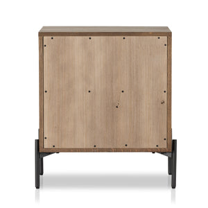 Eaton Nightstand In Amber Oak Resin