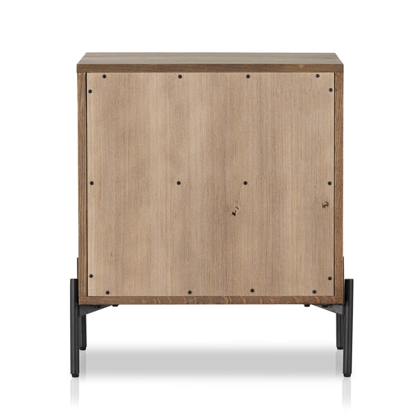 Eaton Nightstand In Amber Oak Resin