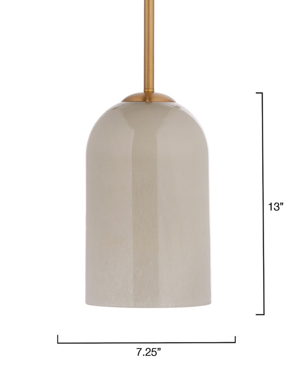 Holt 1-Light Glass Pendant, Taupe