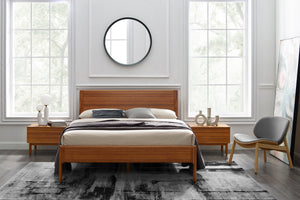 Ventura Queen Platform Bed, Amber