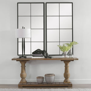 Rousseau Iron Window Mirror