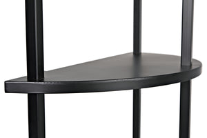Spago Bookcase, Black Metal