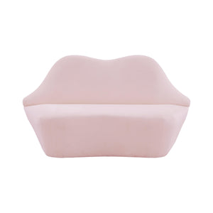 Lips Blush Velvet Settee