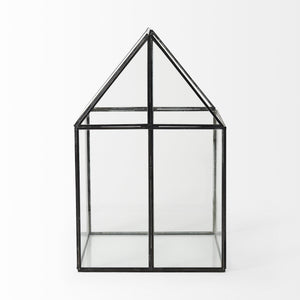 Sikes (Large) 10L x 10W x 16H Hut Terrarium W/Glass Base