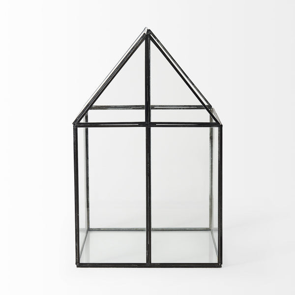 Sikes (Large) 10L x 10W x 16H Hut Terrarium W/Glass Base