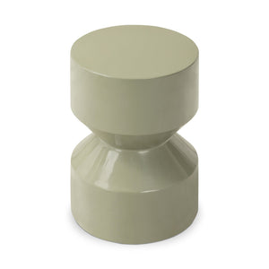 Ara End Table In Moss Lacquered Concrete