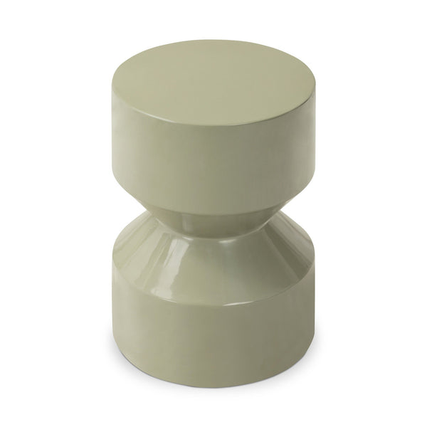 Ara End Table In Moss Lacquered Concrete