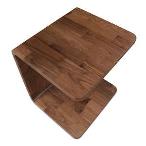 Moe's Carrie Side Table Walnut Finish