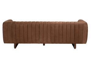 Khann Sofa, Orris Brown Leather
