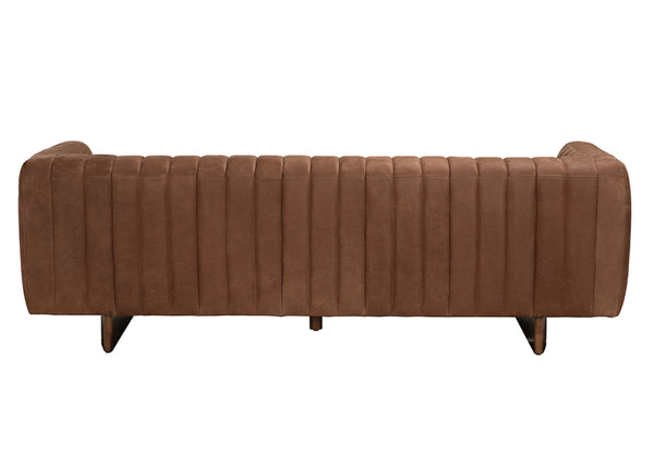 Khann Sofa, Orris Brown Leather