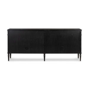 Toulouse Sideboard In Distressed Black Oak