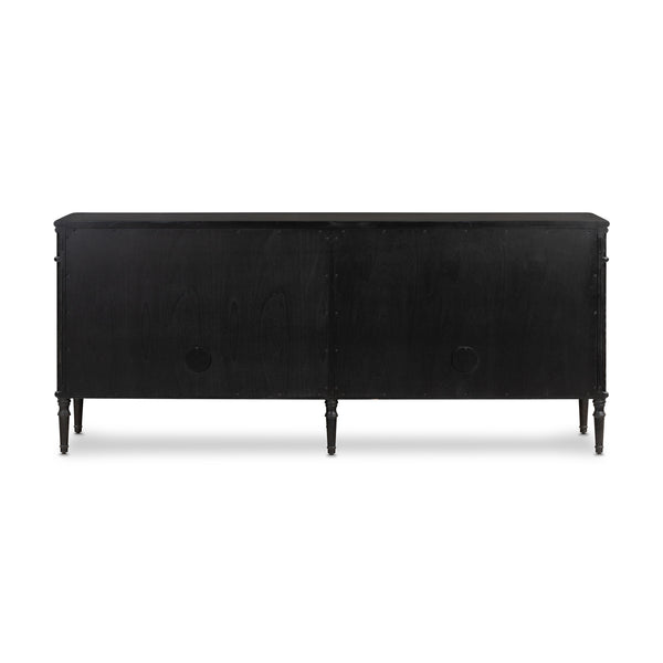 Toulouse Sideboard In Distressed Black Oak