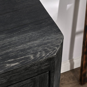 Macarthur Solid Wood 4-Drawer Cabinet in Antique Black