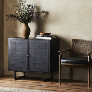 Carmel Small Cabinet - Black Wash