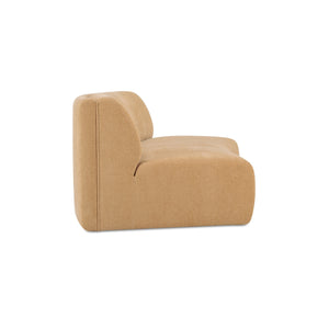 Moe's Naomi Concave Sofa in Golden Yellow