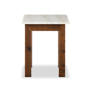Jessa End Table in Waxed Bleached