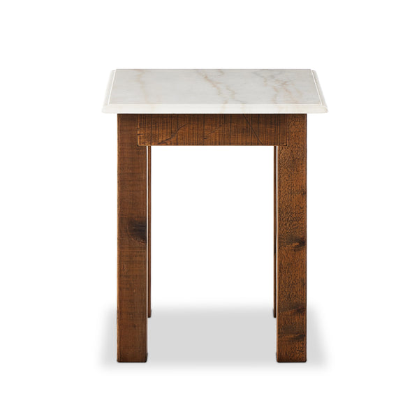 Jessa End Table in Waxed Bleached