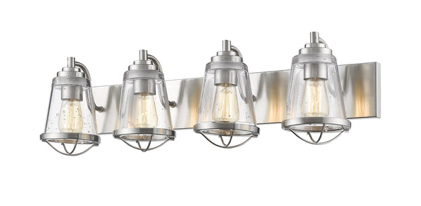 Mariner 4 Light Vanity in Brushed Nickel Finish