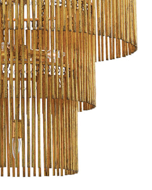 Mantra Chandelier In Gold Leaf