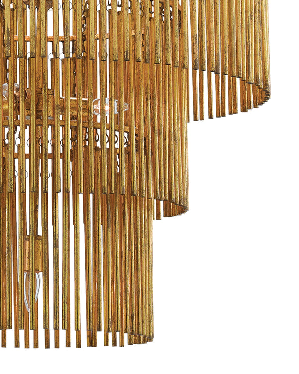Mantra Chandelier In Gold Leaf