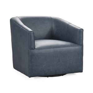 Vernon Swivel Chair in El Paso-Navy with 360° Swivel