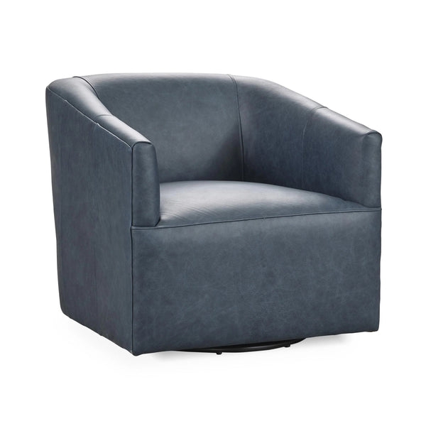 Vernon Swivel Chair in El Paso-Navy with 360° Swivel