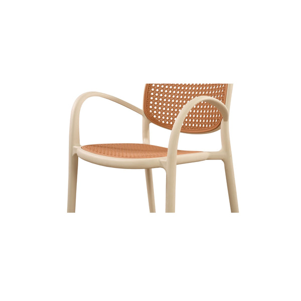 Soren Outdoor Dining Chair Set of 2 - White