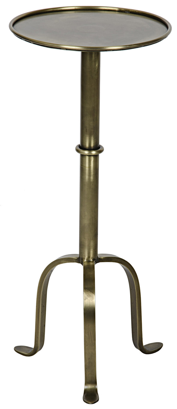 Tini Side Table, Metal with Brass Finish