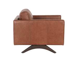 ROGERS ARMCHAIR - SHALIMAR TOBACCO LEATHER