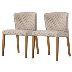 Albie Diamond Stitching Chair In Danburry Dune