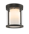 Willow 3 Light Flush Mount in Olde Bronze Finish