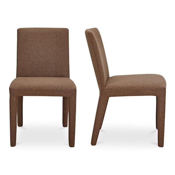 Moe's Monte Dining Chair Set of 2 in Brown
