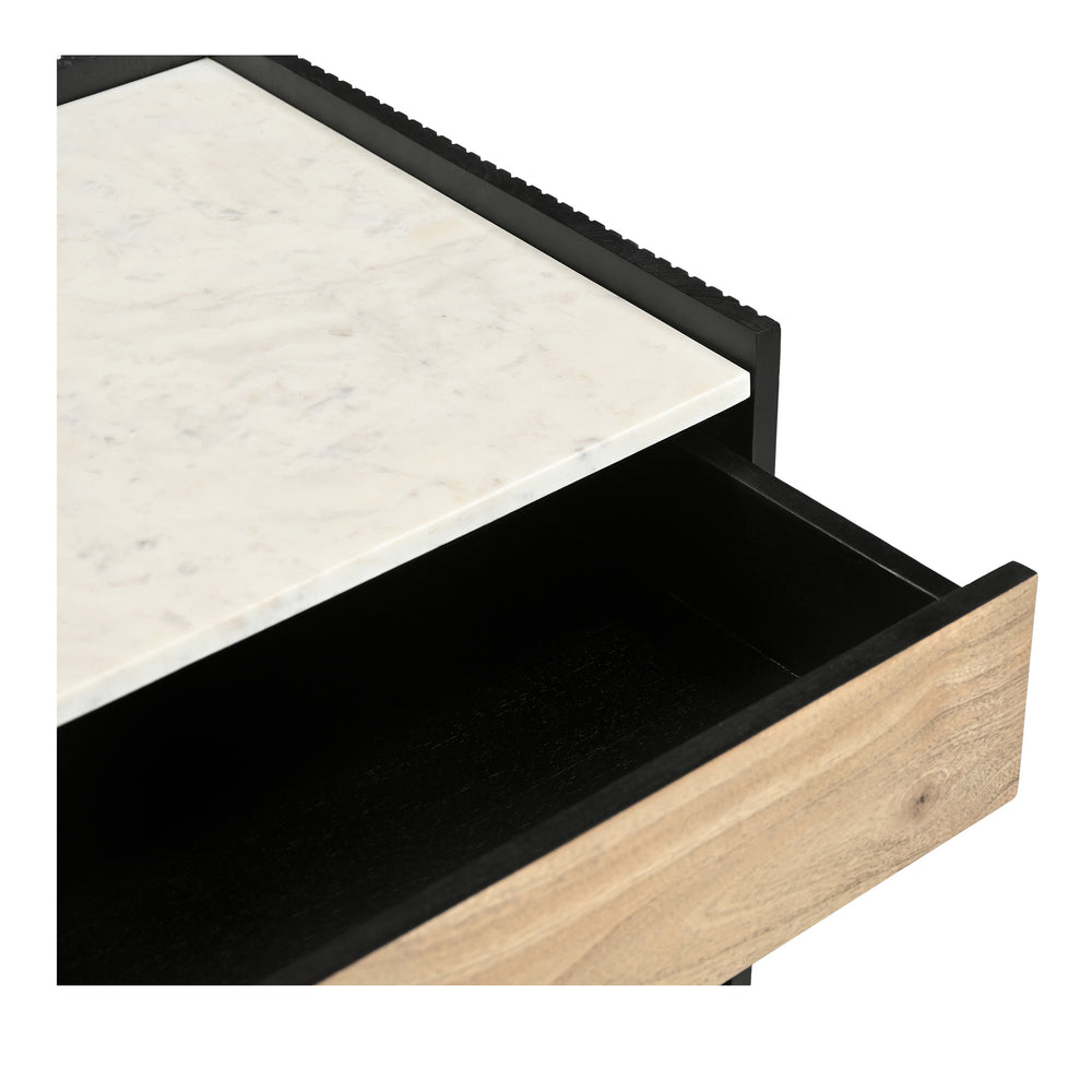 Carter Nightstand with Marble Top