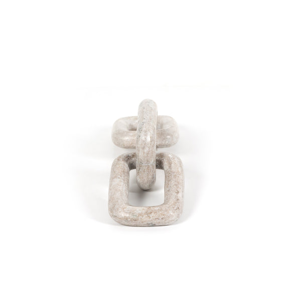 Marble Chain In Creamy Taupe Marble