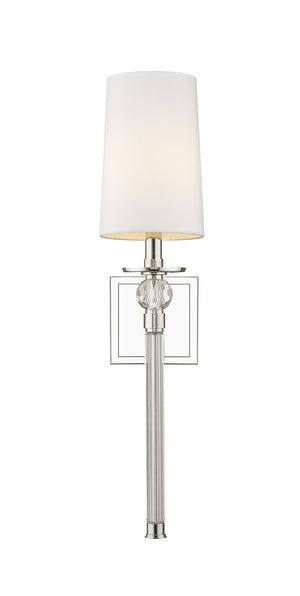 Mia 1 Light Wall Sconce in Polished Nickel Finish