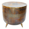 Moe's Kettel Drum Accent Table in Brass Finish