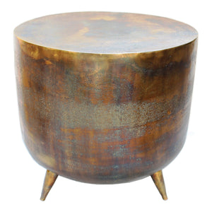 Moe's Kettel Drum Accent Table in Brass Finish