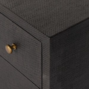 Fiona 6 Drawer Dresser In Black Raffia